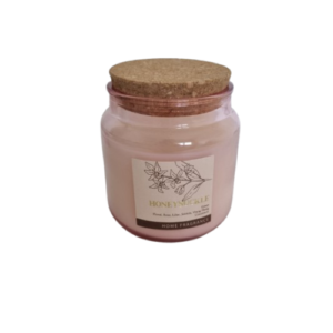 Aromātiskā svece ar Honeysuckle (salda medus samarža)